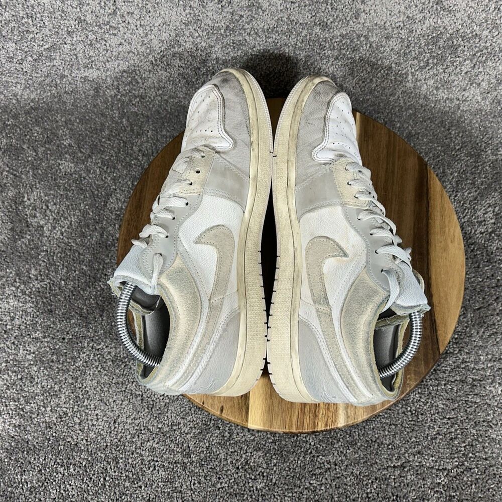 Nike Air Jordan 1 Low DN1635-002 Mens Size 9 Tech Grey White Athletic Shoes Used - Picture 8 of 12